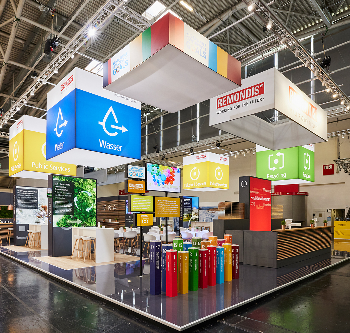 Messetand von Remondis auf der Ifat in Halle A6