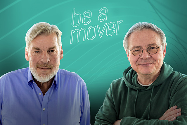 Titelbild 'be a mover' talk mit Sascha Hähnke und Jörg Howe